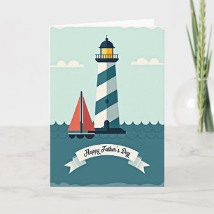 Lighthouse Fathers Day Card