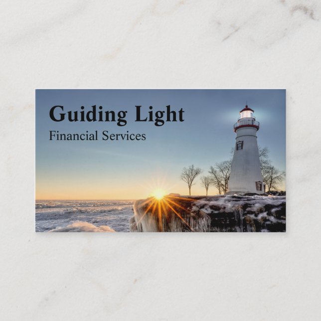 Lighthouse Financial Service Business Card (Front)