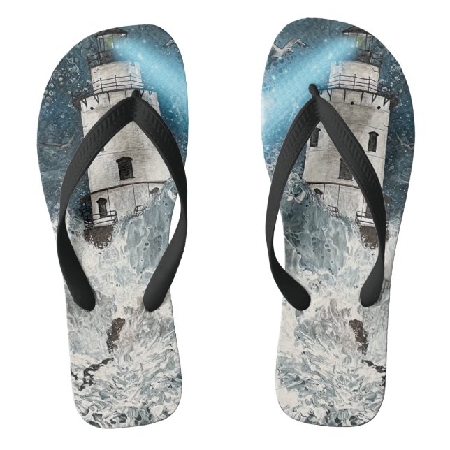 Lighthouse Flip Flops (Footbed)
