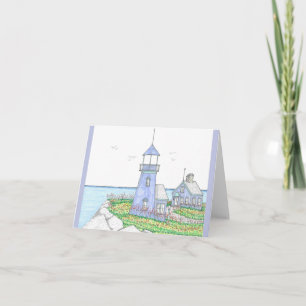 Lighthouse Folded Greeting Card