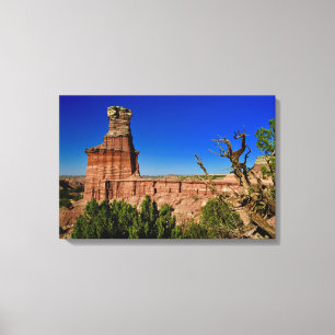 Lighthouse Formation in Palo Duro Canyon Canvas Print