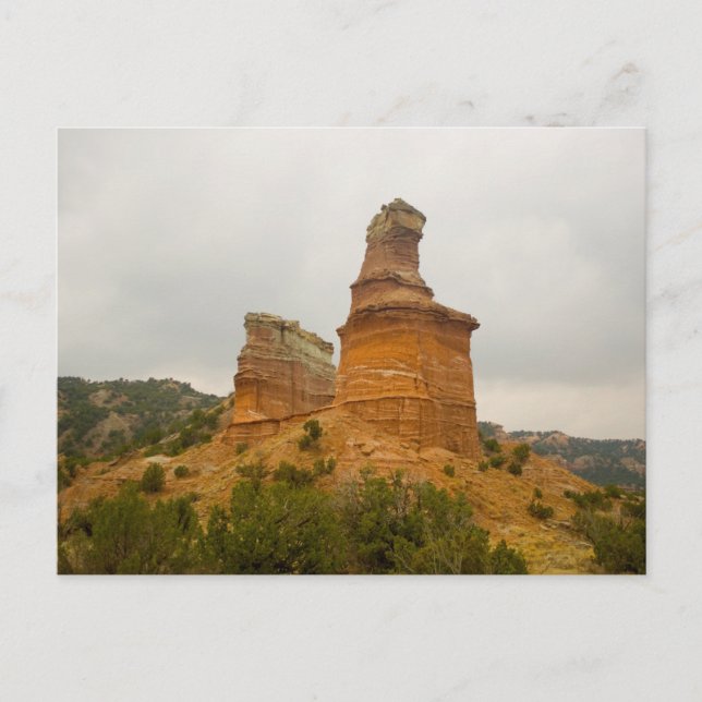 Lighthouse Formation, Palo Duro Canyon, Texas Postcard (Front)