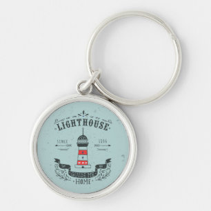 Lighthouse Guide Me Home Poster Key Ring