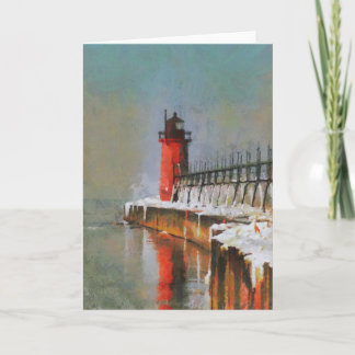 Lighthouse House Greeting Card