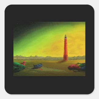 Lighthouse in a Barren Landscape sticker
