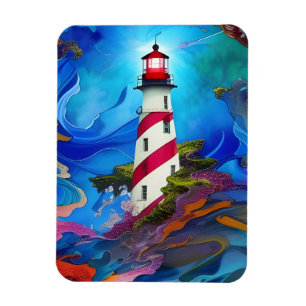 Lighthouse in a Storm Magnet
