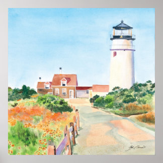 Lighthouse in Cape Cod Poster