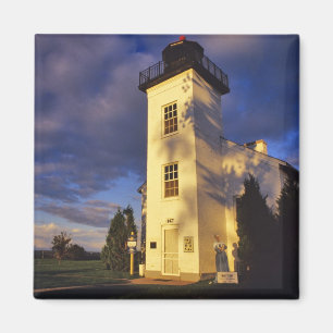 Lighthouse in Escanaba UP Michigan Magnet
