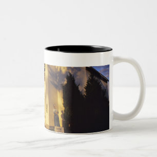 Lighthouse in Escanaba UP Michigan Two-Tone Coffee Mug