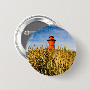 Lighthouse in Stykkisholmur, Iceland 6 Cm Round Badge