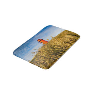 Lighthouse in Stykkisholmur, Iceland Bath Mat