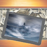 Lighthouse in the storm - Baltic Sea   Trifold Wallet<br><div class="desc">This Trifold Wallet features a photography of a lighthouse on the Baltic Sea (Warnemünde),  double exposed and digitally processed to create this surreal effect. Photo by Marions Artwork. For all ocean lovers! Beautiful gift idea for him!</div>