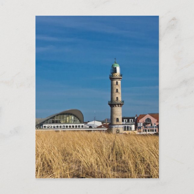 Lighthouse in Warnemuende (Germany) Postcard (Front)