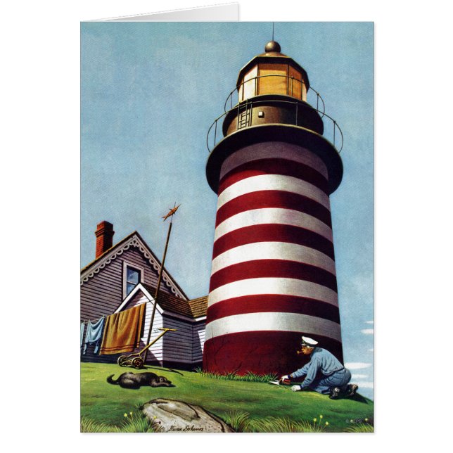 Lighthouse Keeper by Stevan Dohanos (Front)