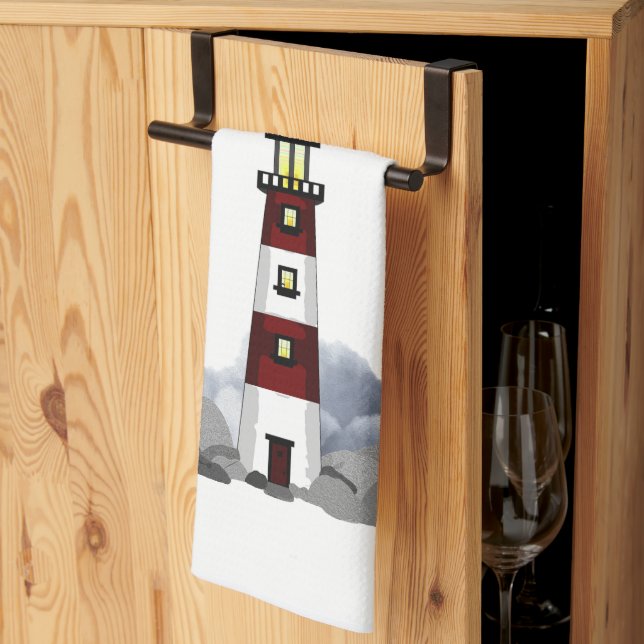 Lighthouse Kitchen Towel (Thirds Fold)