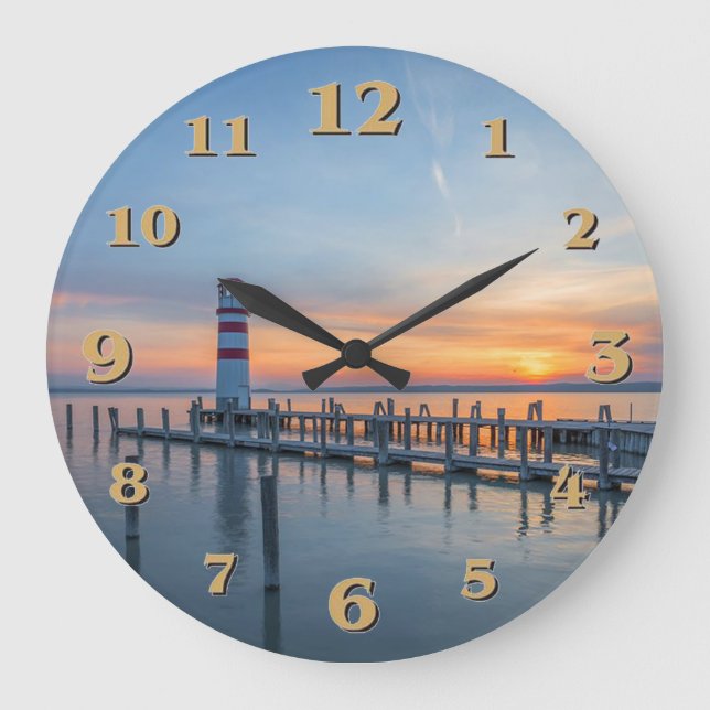 Lighthouse Large Clock (Front)