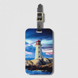 Lighthouse - Luggage Tag w/ Business Card Slot