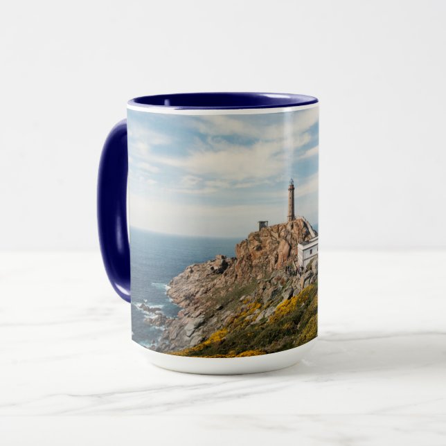 Lighthouse & Museum | Cabo Vilan Galicia Spain Mug (Front Left)