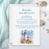 Lighthouse Nautical Theme Boat 100th Birthday