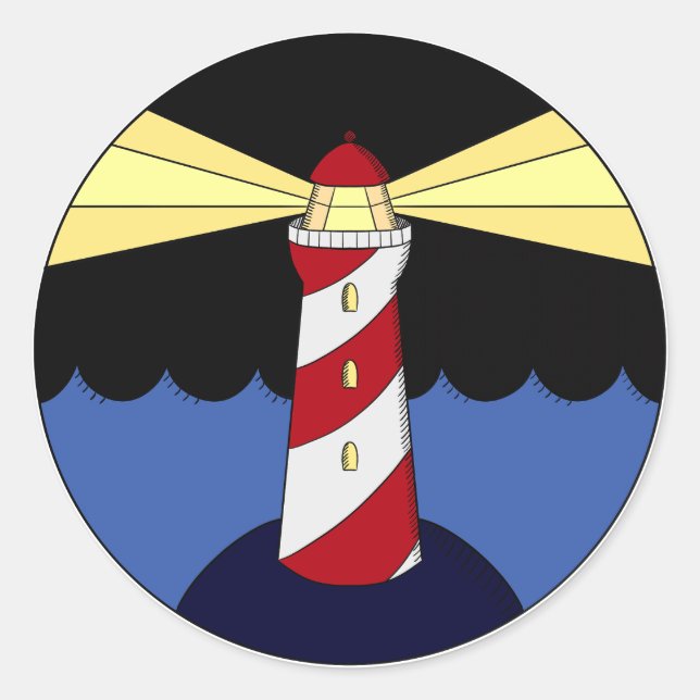 lighthouse nauticle sticker (Front)