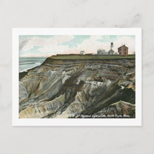 Lighthouse, North Truro, Massachusetts Vintage Postcard