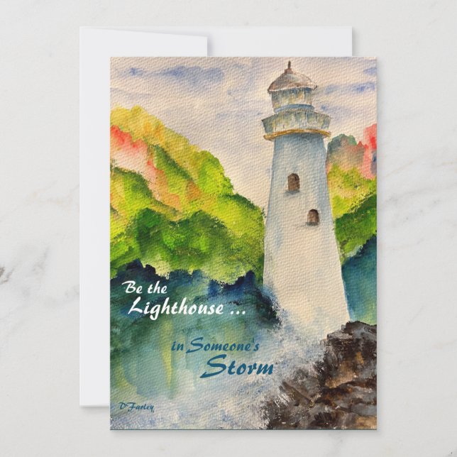 Lighthouse Note Card (Front)
