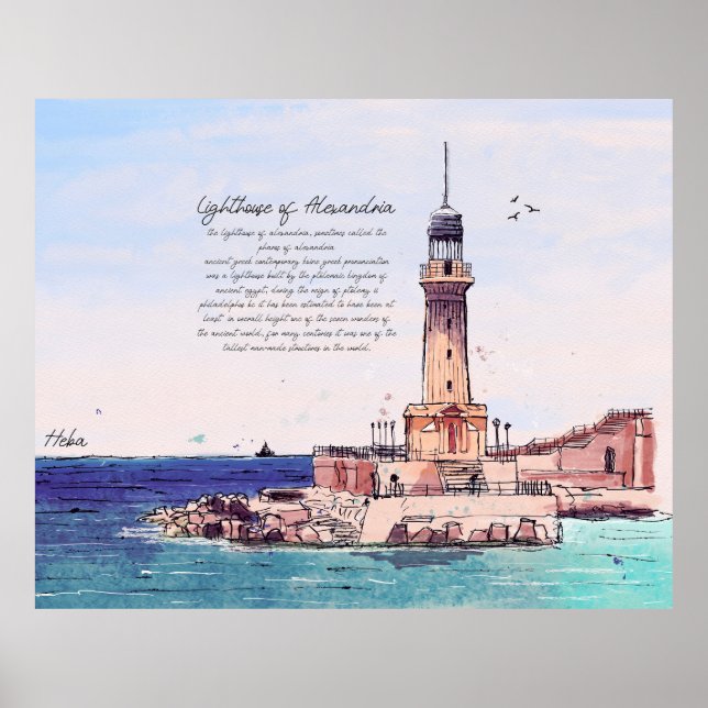 Lighthouse of Alexandria Poster (Front)