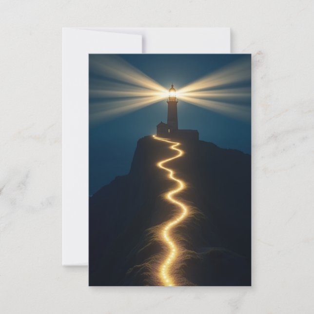 Lighthouse of Guidance Meditation Card  (Front)