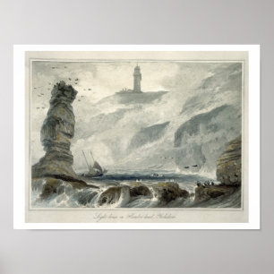 Lighthouse on Flamborough Head, from Volume VI of Poster