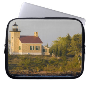 Lighthouse on Lake Superior near Copper Harbour Laptop Sleeve
