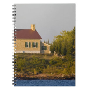 Lighthouse on Lake Superior near Copper Harbour Notebook