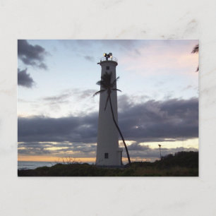 Lighthouse on Oahu Point Postcard
