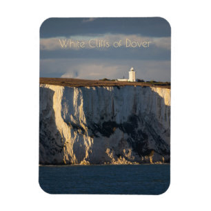 Lighthouse on White Cliffs of Dover, England Magnet