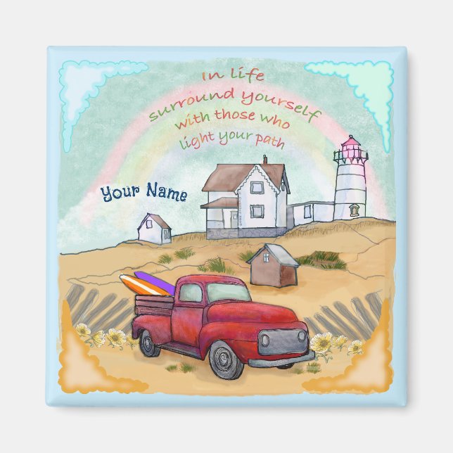 Lighthouse Path  Magnet (Front)