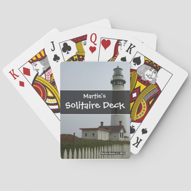 Lighthouse - Personalise It - Playing Cards (Back)