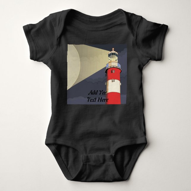 LIGHTHOUSE Personalize. Baby Bodysuit (Front)