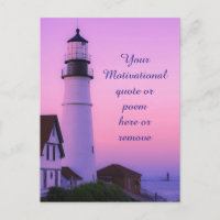 Lighthouse Pink Sky