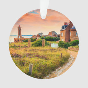 Lighthouse Ploumanach, France Ornament