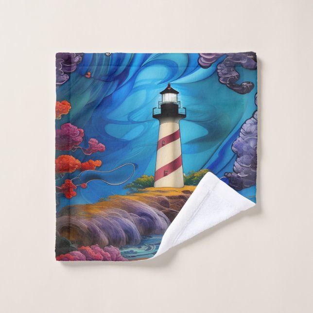 Lighthouse Point  Bath Towel Set (Wash Cloth)