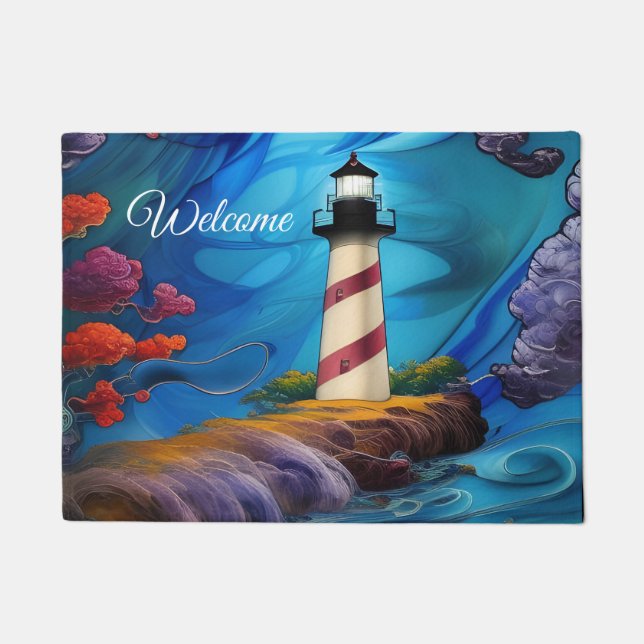 Lighthouse Point  Doormat (Front)