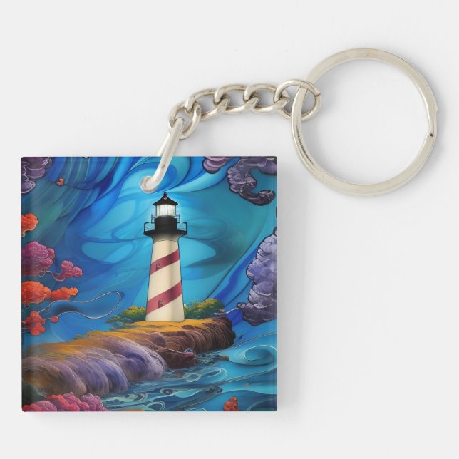 Lighthouse Point Key Ring (Back)