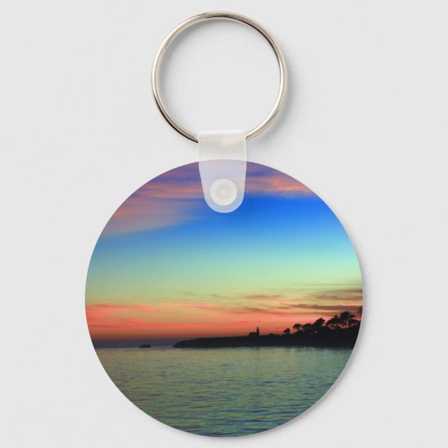 Lighthouse Point, Santa Cruz, CA Key Ring (Front)