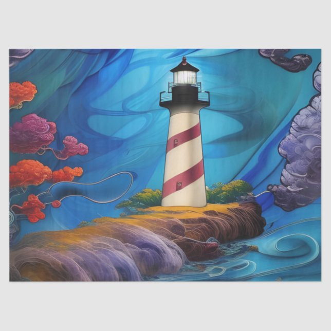 Lighthouse Point  Tissue Paper (Front)