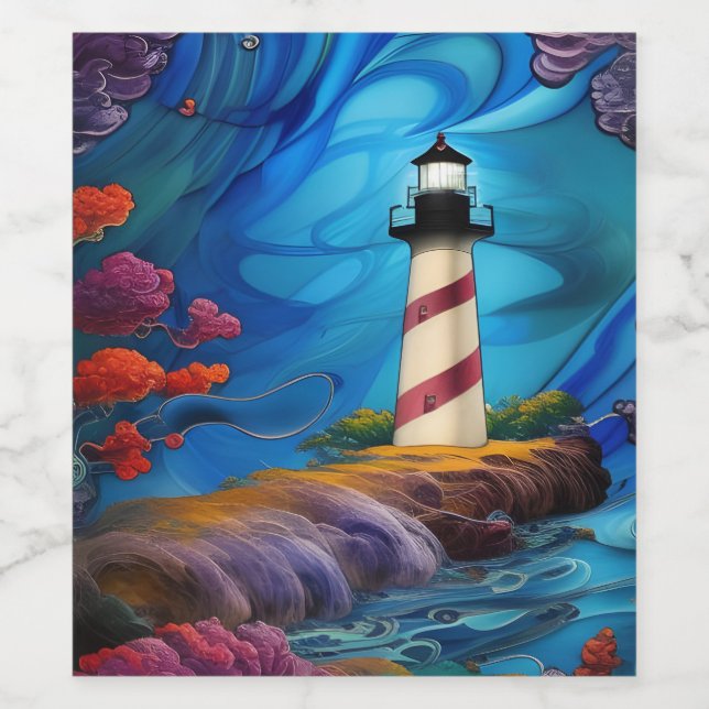 Lighthouse Point  Wine Label (Single Label)