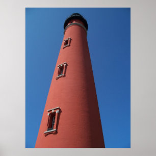 Lighthouse Ponce Inlet Daytona Beach Florida Photo Poster