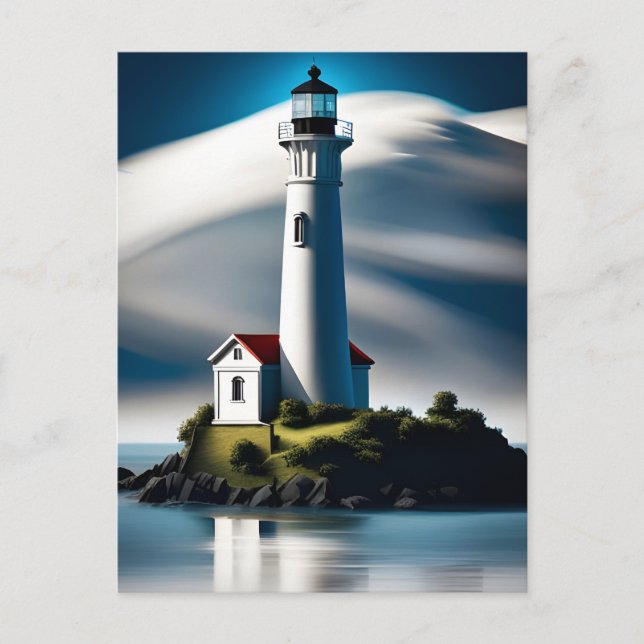 Lighthouse, Postcard for Postcrossing (Front)