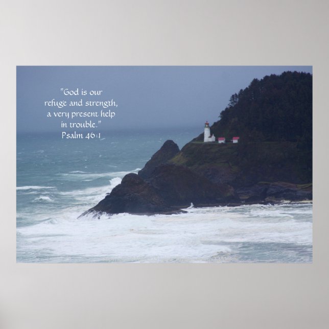 Lighthouse Print w/Scripture Verse (Front)
