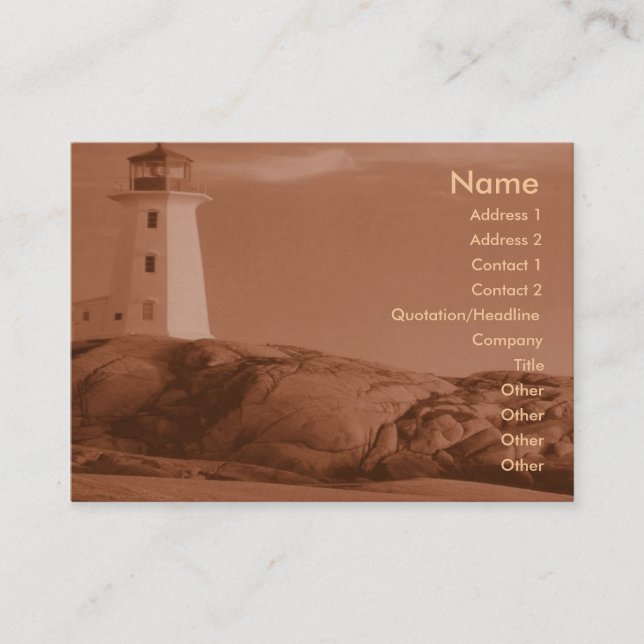 Lighthouse Profile Card (Front)