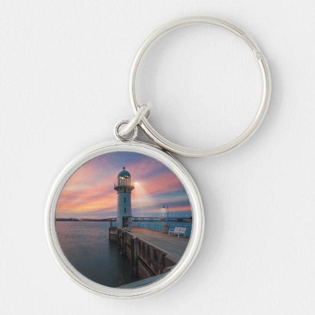 Lighthouse Raffles | Marina, Singapore Key Ring (Front)