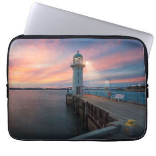 Lighthouse Raffles Marina, Singapore Laptop Sleeve